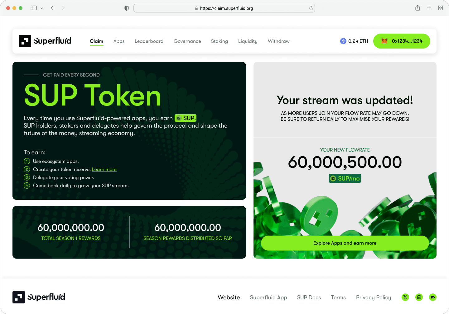 Stream amount updated.